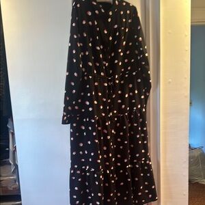 Top shop Polka Dot Black Dress sz14